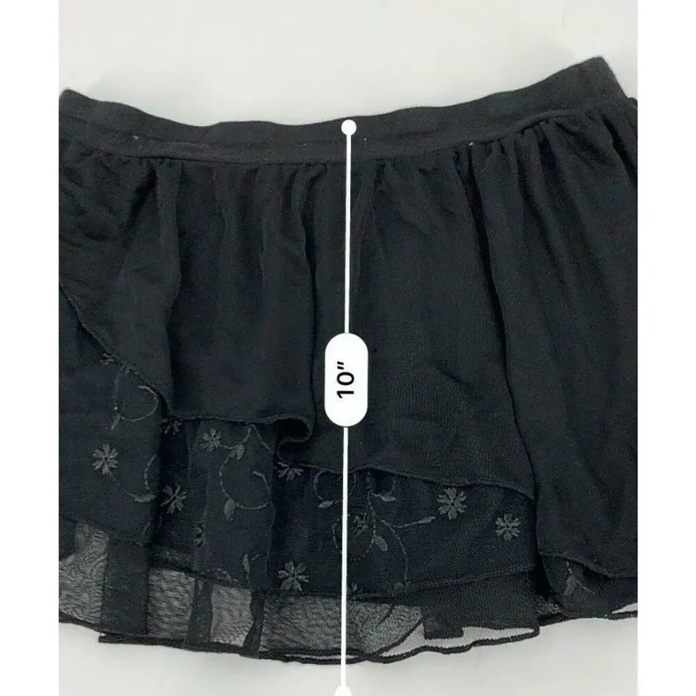 Leos Dancewear Danskin Girls Dance Pants Skirt Bottoms Bundle Ruffle Flare